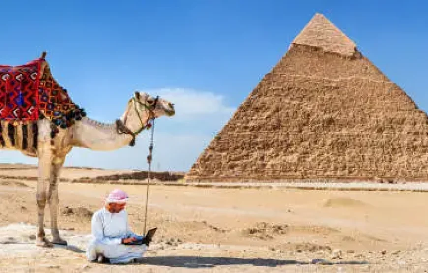 camel riding – pyramids area